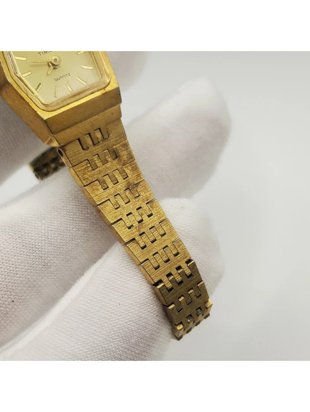 Vintage Timex Q K-Cell Pusher Quartz Watch Womens For Parts Or Repair